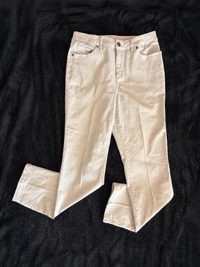 Style & Co. Women’s Size 10 Beige Straight Leg 5-Pocket Chino Twill Pants